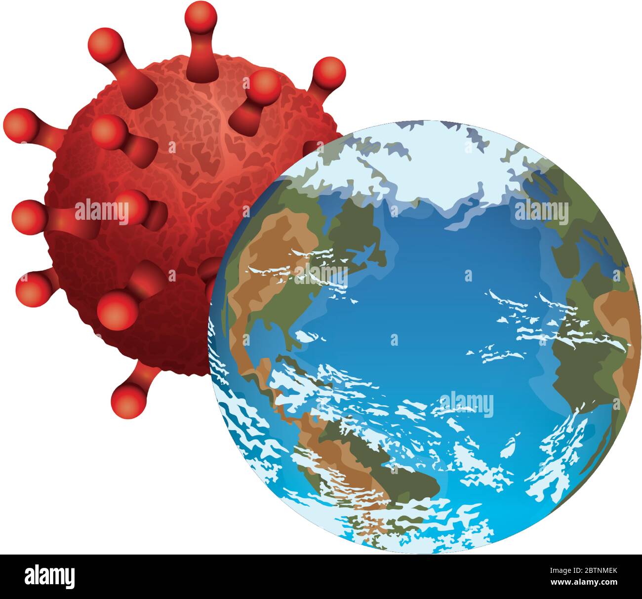world planet earth with covid19 particles Stock Vector Image & Art - Alamy