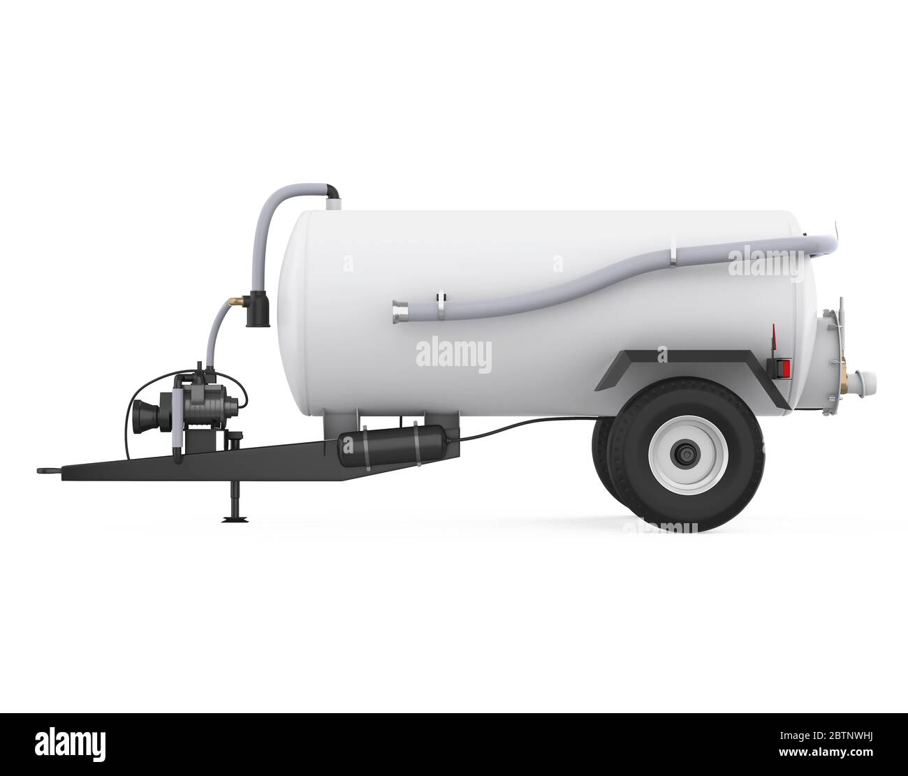 Water Tank Trailer Isolated Stock Photo Alamy