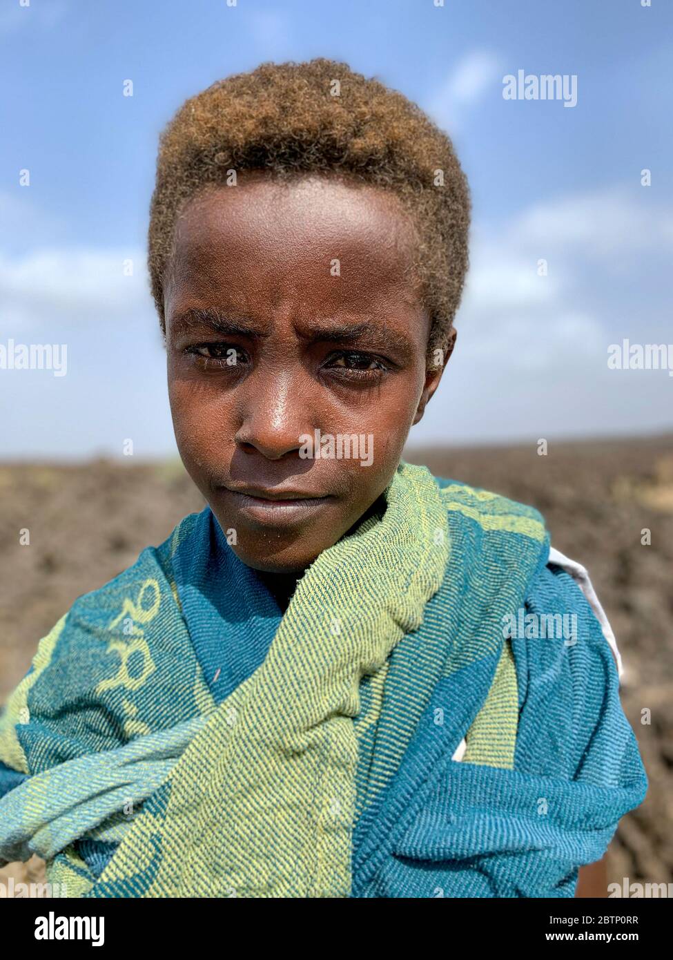 Portrait of young Afar boy, Ethiopia, Africa Stock Photo