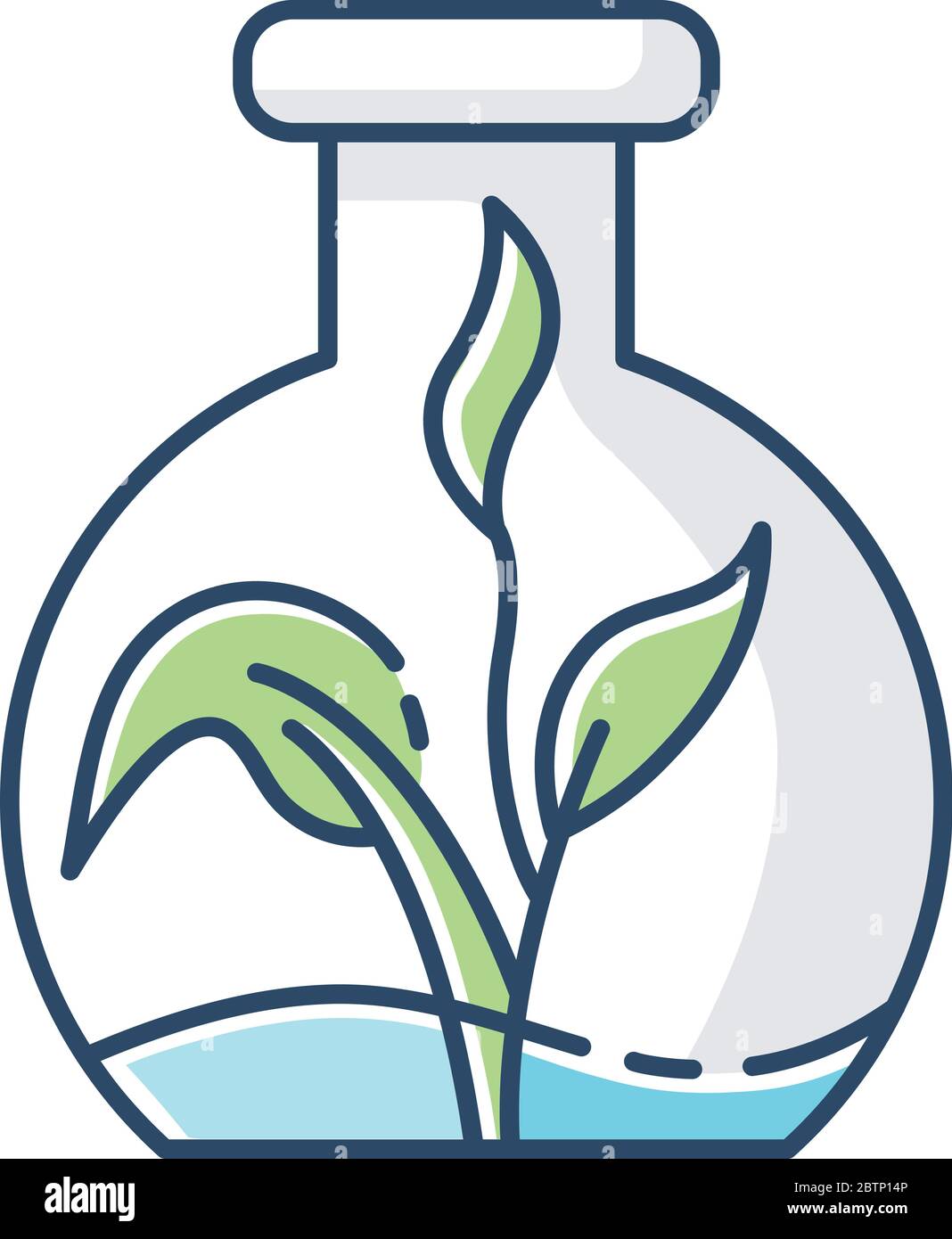 Botany RGB color icon Stock Vector