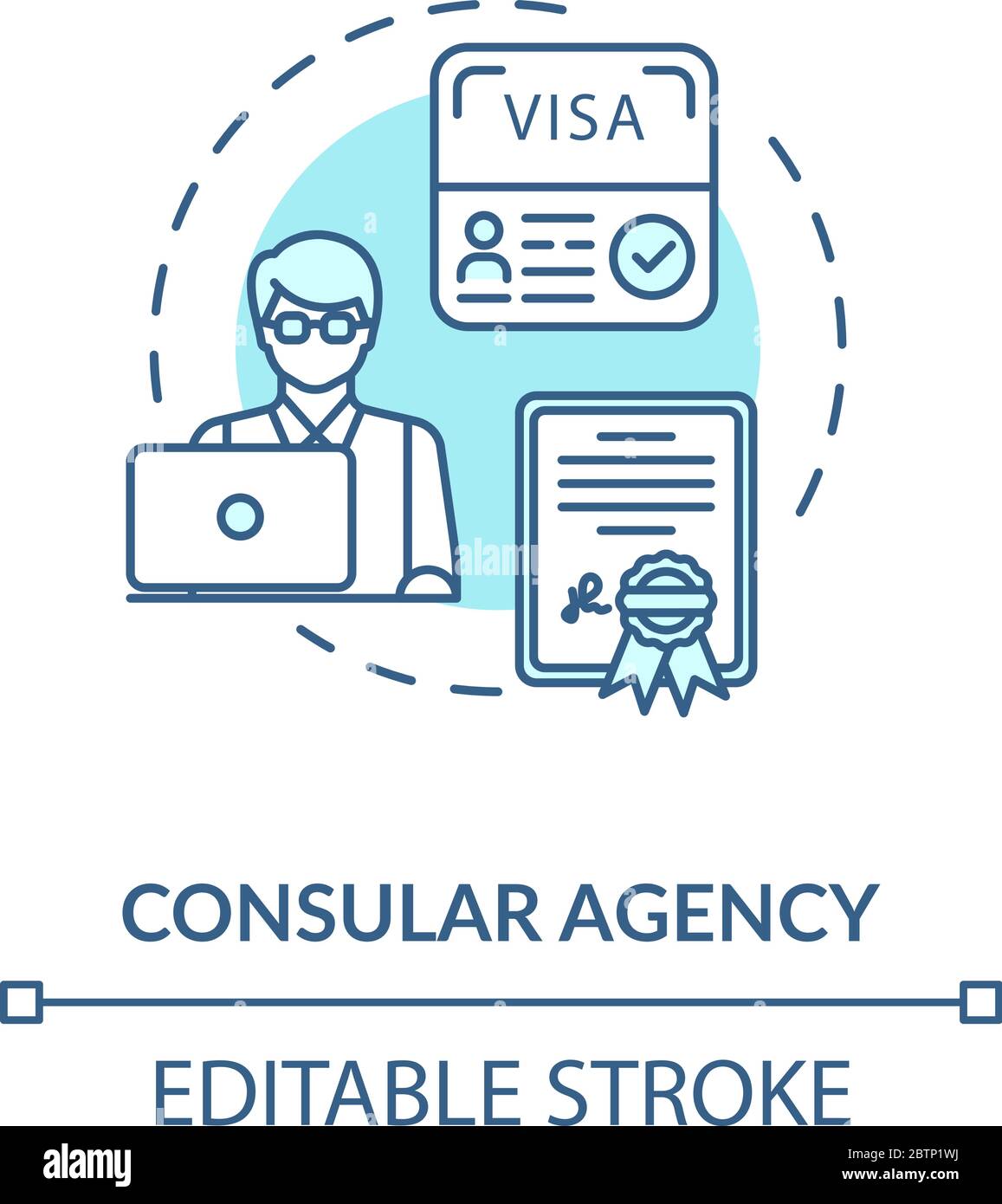 Visa agency Stock Vector Images - Alamy