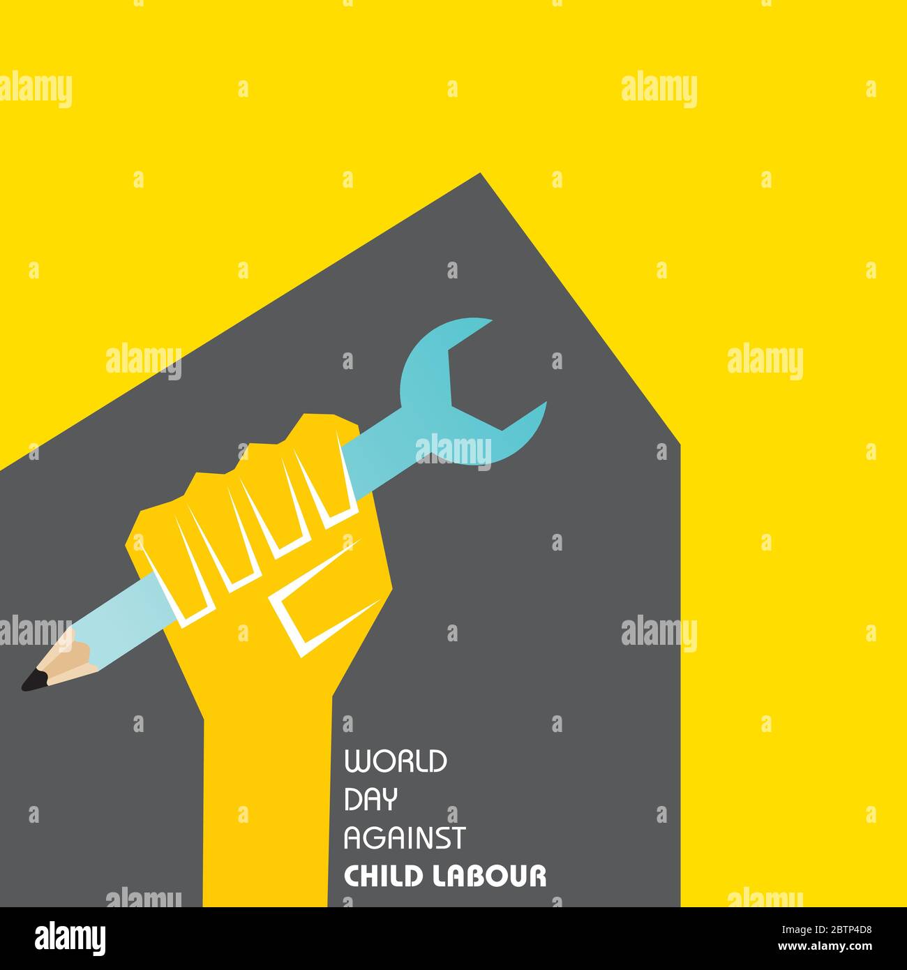 Vector Illustration Of World Day Against Child Labour Which Is Held On 12 June Stock Vector Image Art Alamy