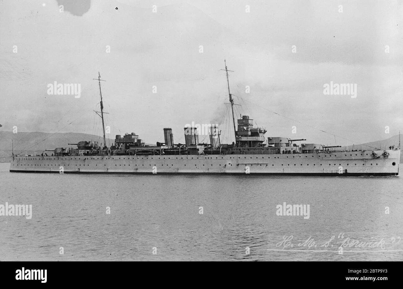 HMS Berwick . 24 June 1927 Stock Photo