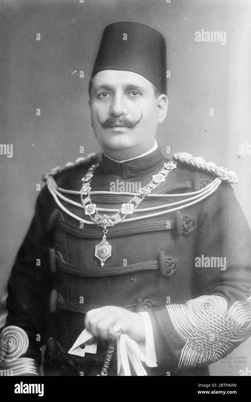 King Fuad of Egypt . 22 June 1927 Stock Photo