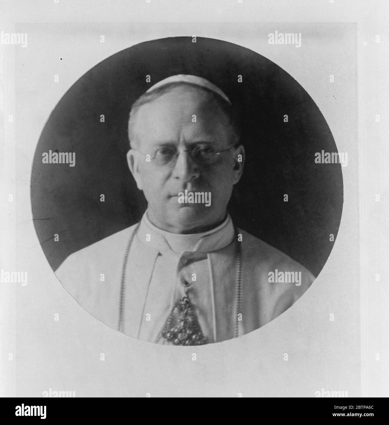 Pope Pius XI . 1928 Stock Photo