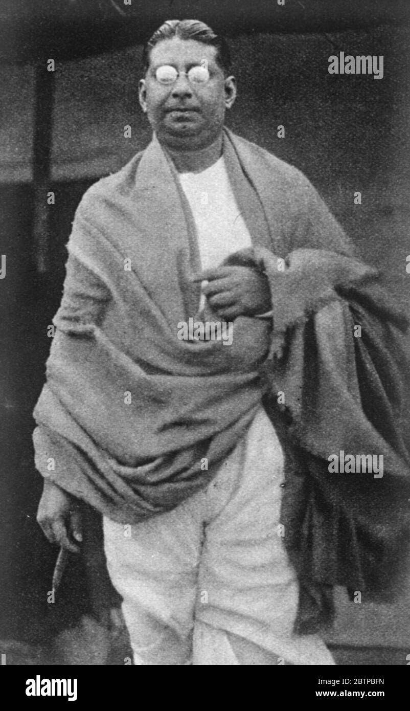 Indian Celebrities . JM Sengupta . ( Mayor of Calcutta ) . 1930 Stock Photo