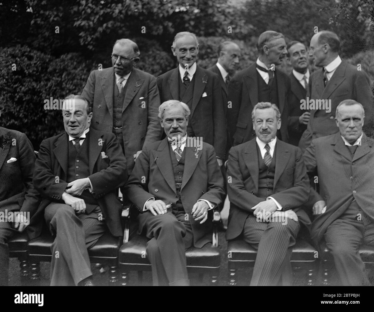 The New Cabinet A Group Of The Three Leaders In The New Cabinet Mr Ramsay Macdonald Sir Herbert Samuel And Mr Stanley Baldwin Photographed Together In The