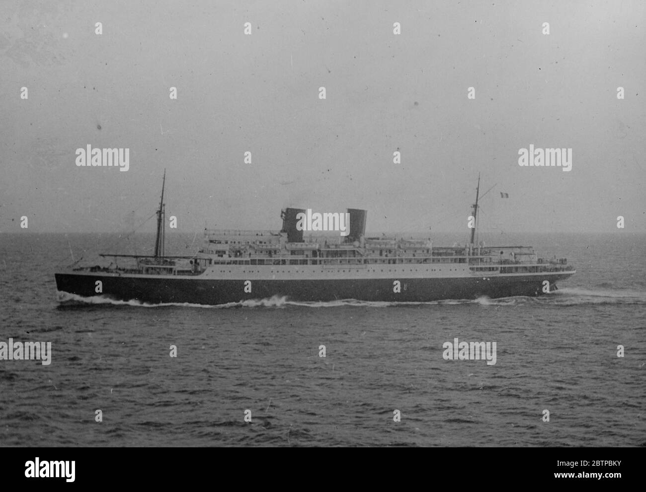 The new luxury liner . SS Columbia . 12,600 tons gross , 14,000 displacement . 2 November 1931 Stock Photo