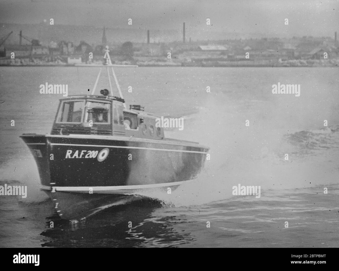 Air crash patrol . 18 rescue boats for use on the sea after aeroplane crashes or forced landings by aeroplanes , are to be stationed round the English coast . 20 January 1932 Stock Photo