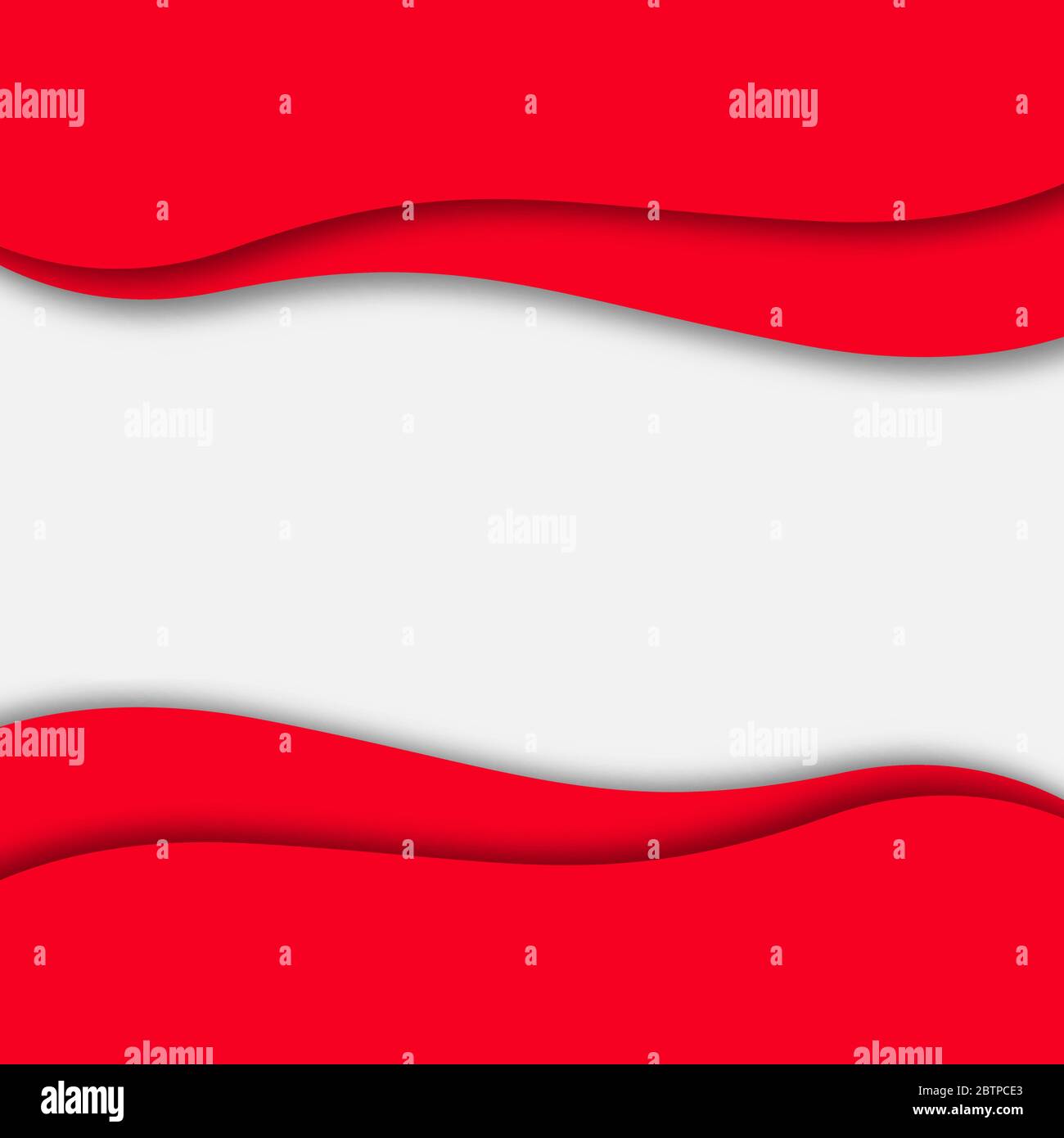 Abstract red background. Paper cut style with shadow. Space for text ...