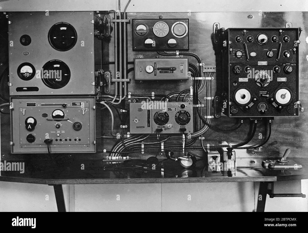 Flying Ships wireless Room . A view of the flying ship Dornier X who is