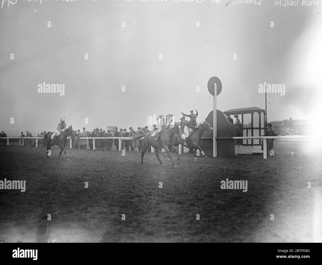 Grand National . The finish of the race . 28 March 1930 Stock Photo