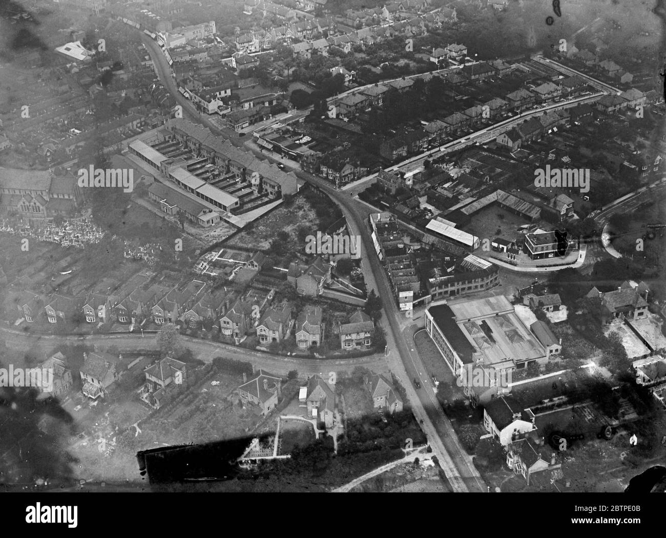 Sidcup , aerial view . 1935 Stock Photo Alamy