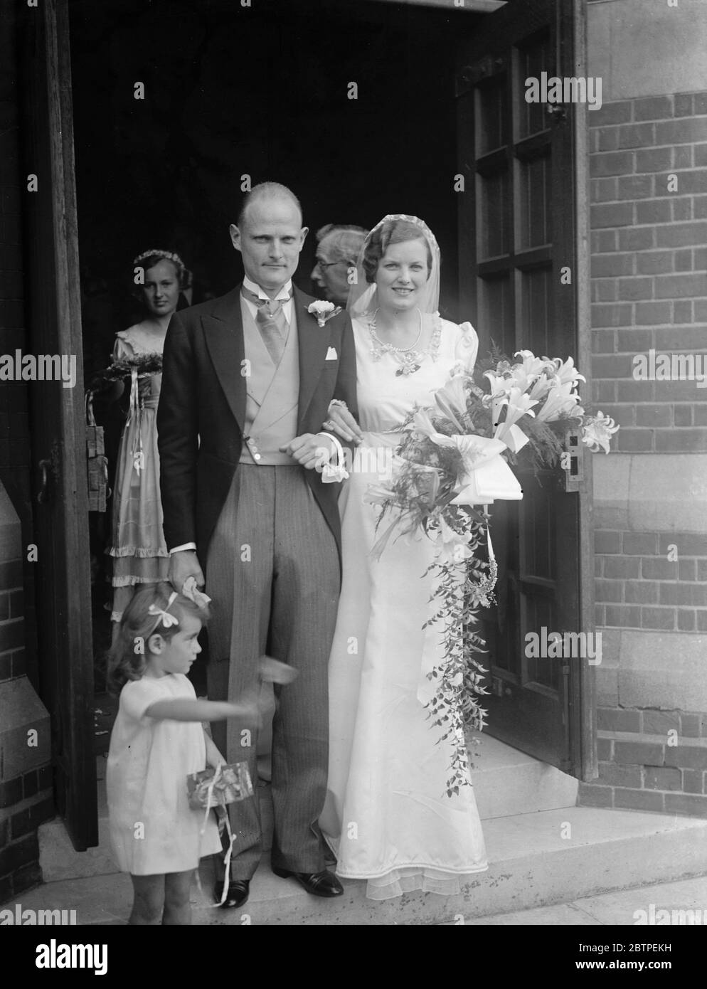 Levey and Chamberlain wedding . 1937 Stock Photo - Alamy