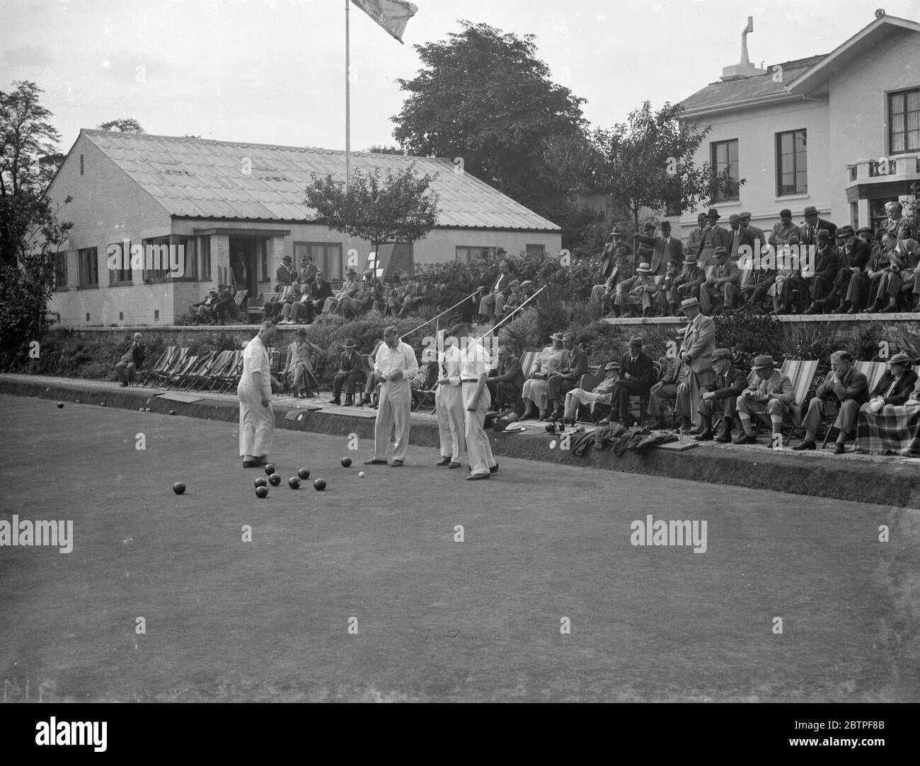 The Blackheath bowls championship . 1938 Stock Photo