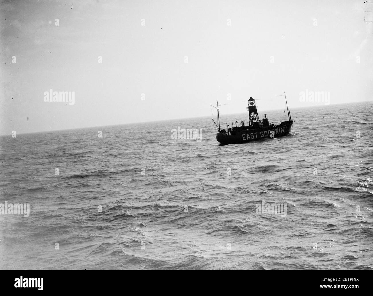 The East Goodwin Lightship . 1935 Stock Photo