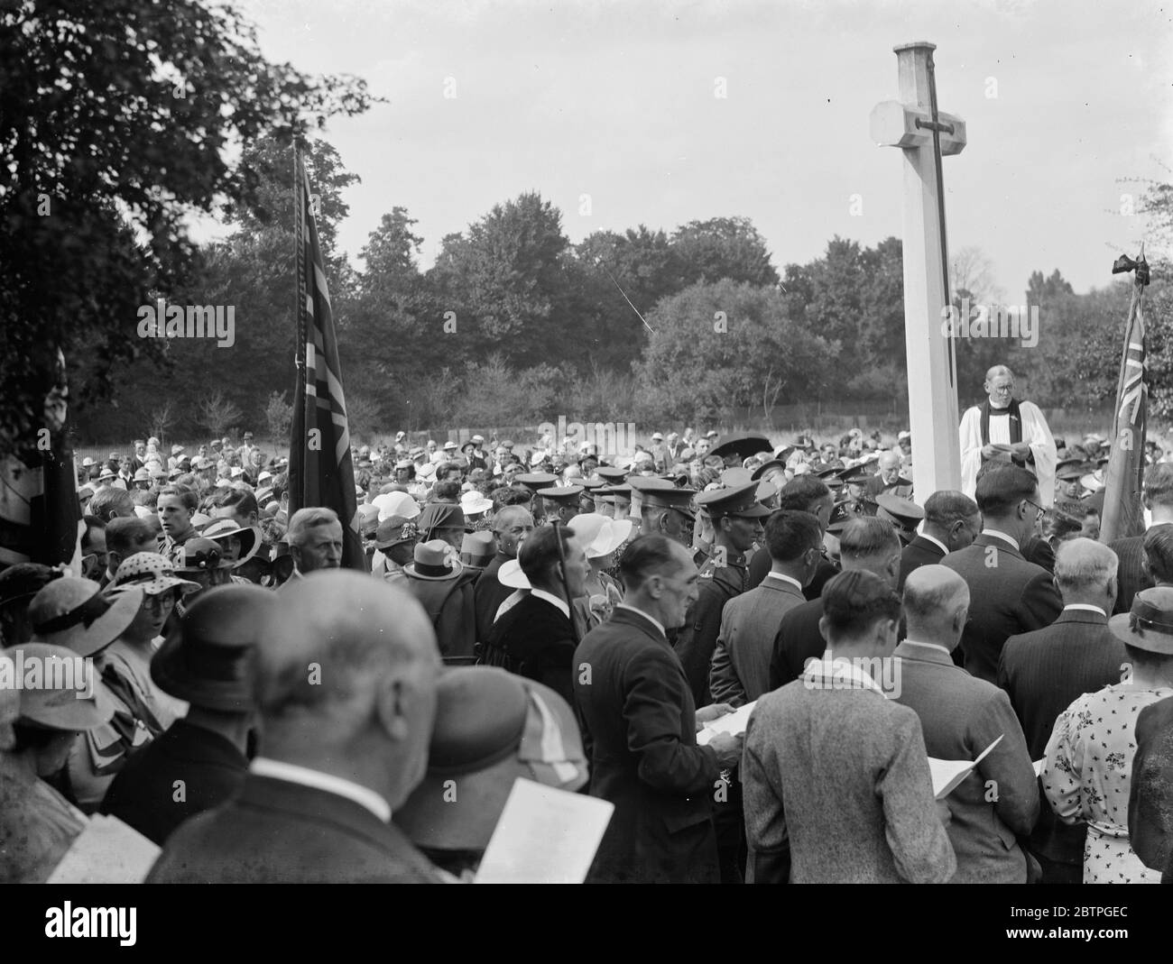 The Canadian Memorial Service . 1936 Stock Photo