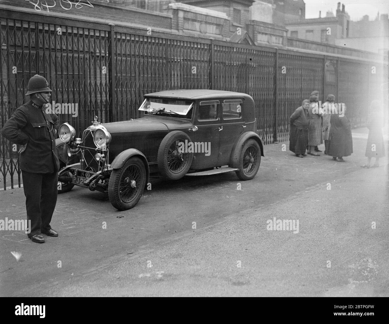 A bandits motorcar . 1932 Stock Photo