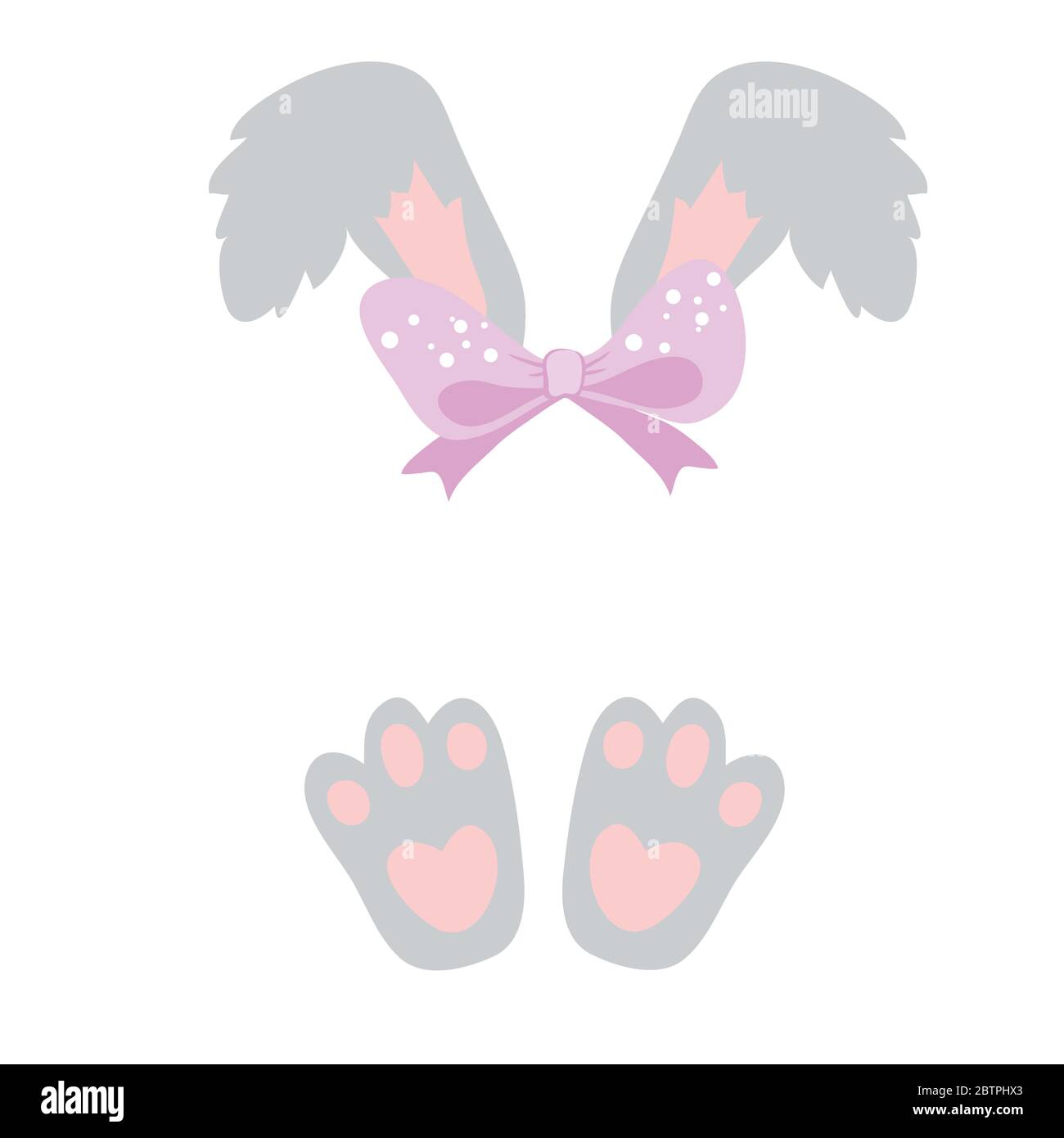 Cute Little Easter Bunny Vector Illustration Stock Vector Image & Art ...