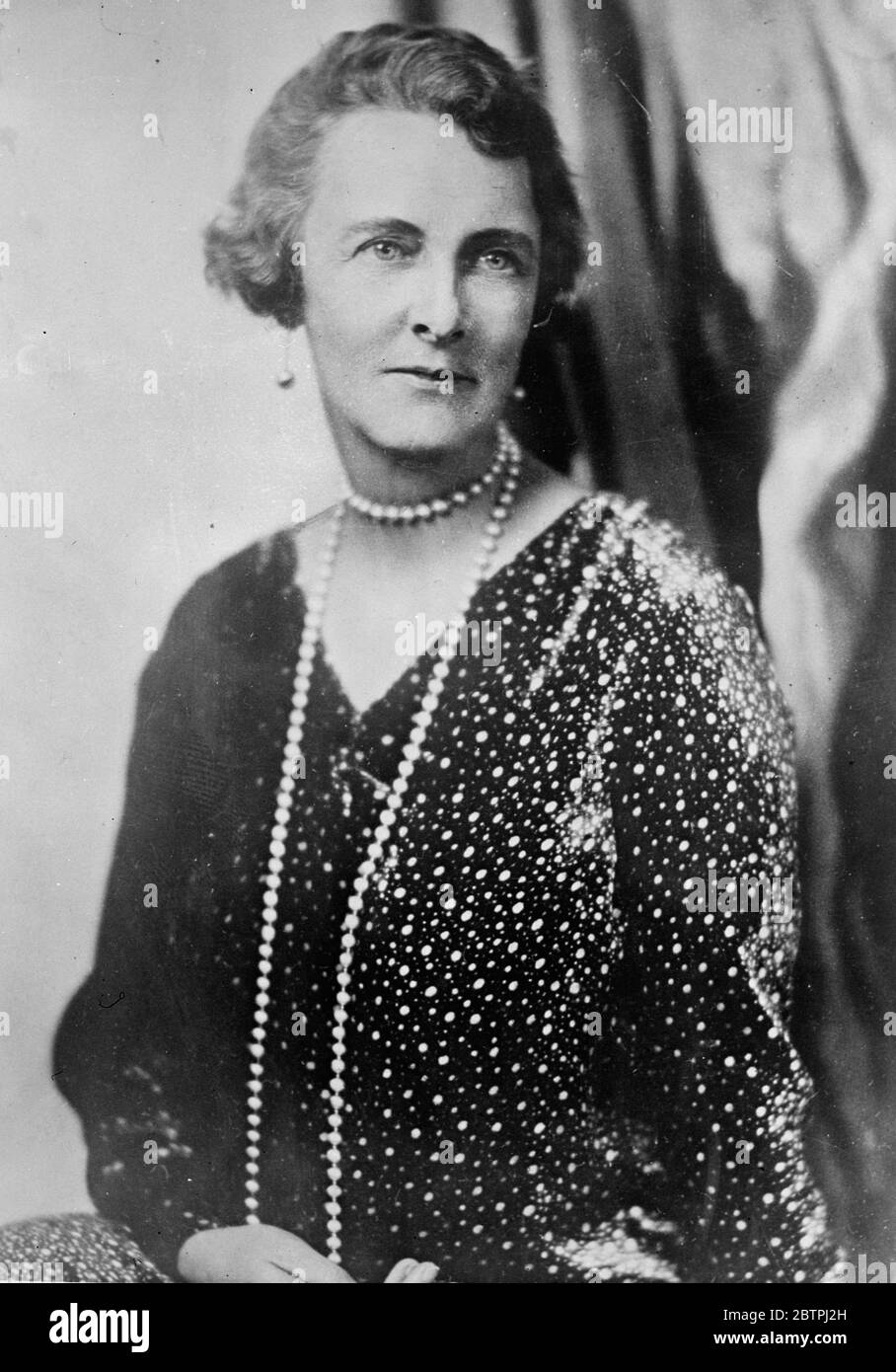 Mrs Fortescue 28 January 1932 Stock Photo