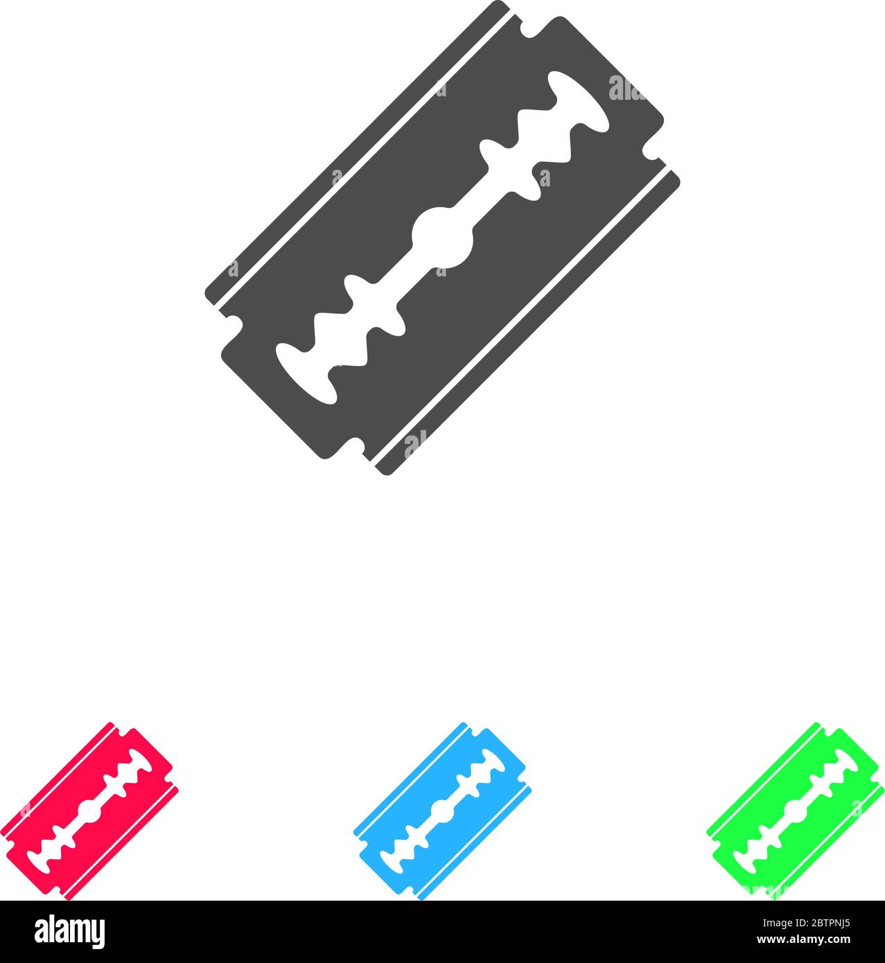 Razor icon flat. Color pictogram on white background. Vector illustration symbol and bonus icons Stock Vector