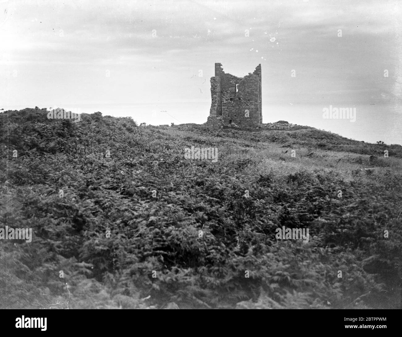 Tin mine in Cornwall. 1932 Stock Photo