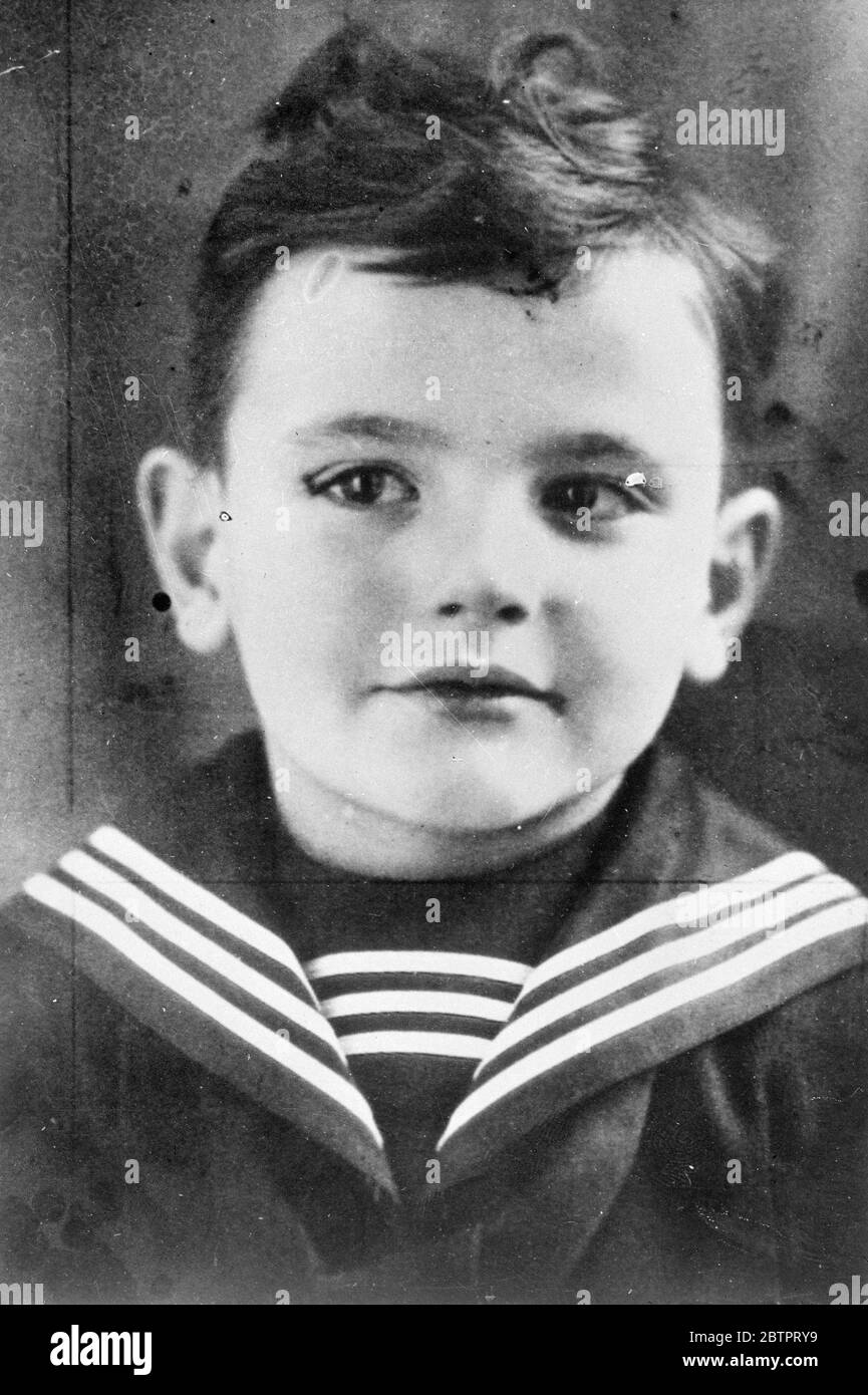 Is he the lindbergh baby?. Sensational report from Belgium. That the baby son of Col Charles Lindbergh, for whose kidnap and murder Bruno Hauptman was executed, is safe and being cared for by a Belgium family is the story revived by the Belgium fascist newspaper 'Pays Reel'. The paper says that the child was placed in the care of a 'Mr and Mrs S'by a priest name Lambertz, who was unable to supply a birth certificate. When the child is, now seven months old, was shown a picture of Col Lindbergh, he said 'this is my daddy'. He said he was taken from bed by 'Walter and John'and when he saw a pict Stock Photo