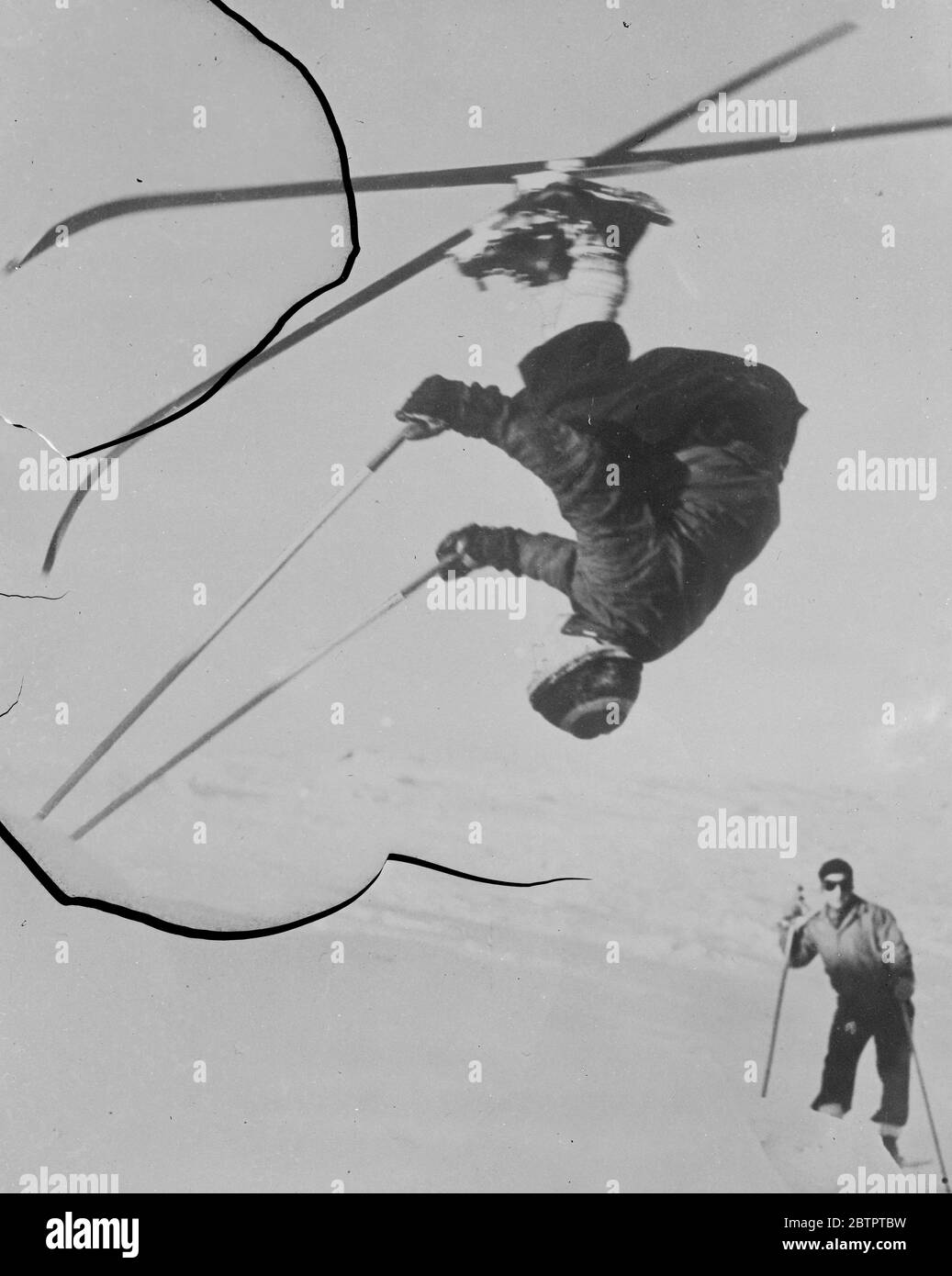 Ski high!. Most people can't perform a simple somersault without aid, but A R Little makes the trick appear easy, and is wearing skis! Little is captain of an intercollegiate team competing at Lac Beauport, QuÃ©bec's new winter playground. 12 January 1938 Stock Photo