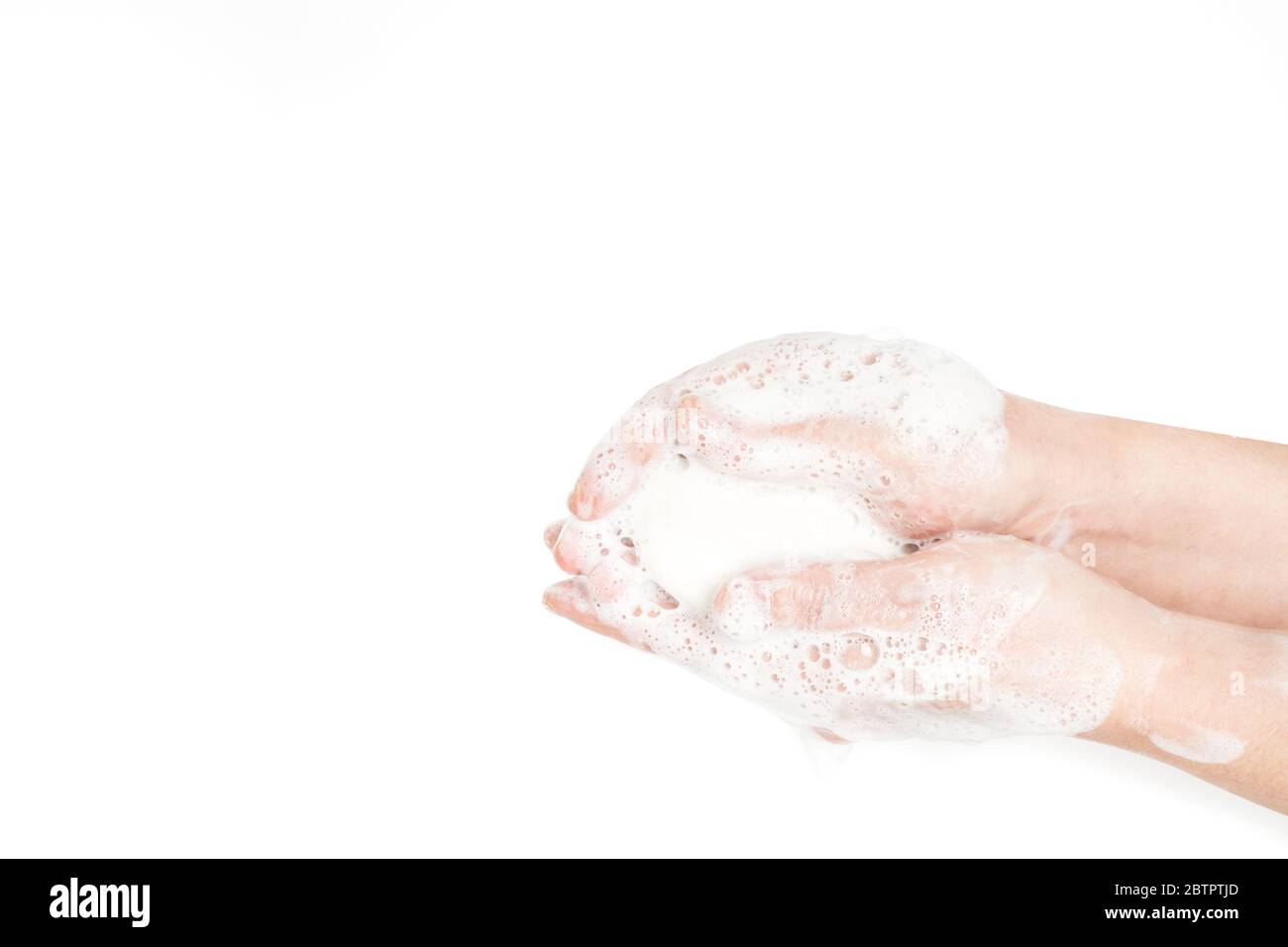 Woman washing hands bar soap Cut Out Stock Images & Pictures Alamy