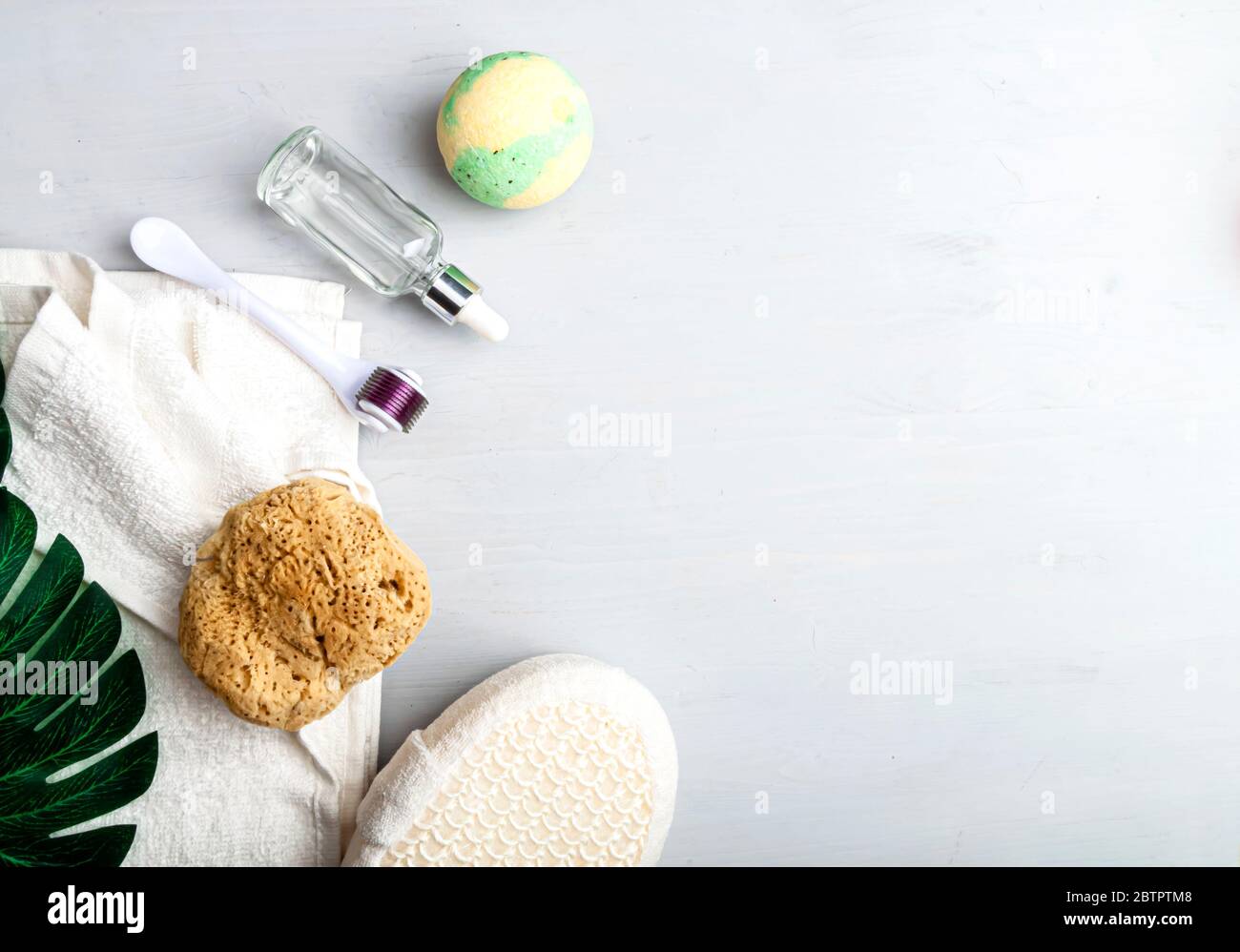 Stylish composition of accessories and cosmetics from ecological