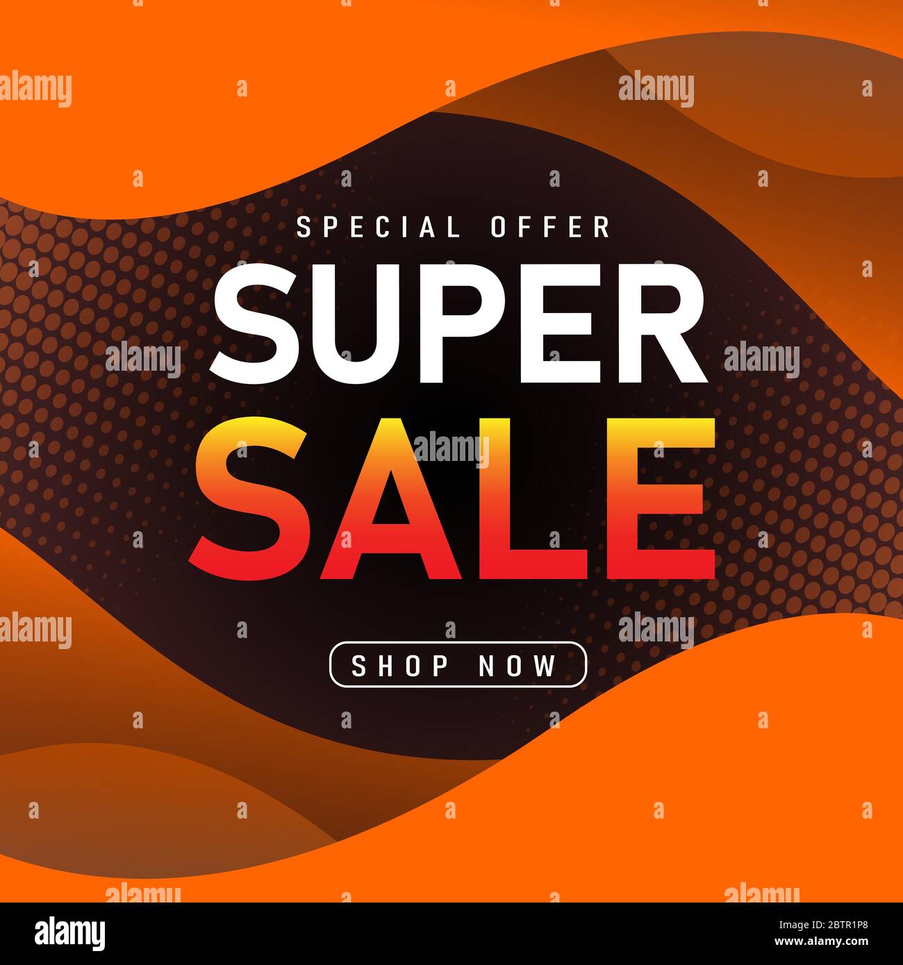 Sale banner template design, Super sale special offer. poster, placard, web banner designs, vector illustration Stock Vector