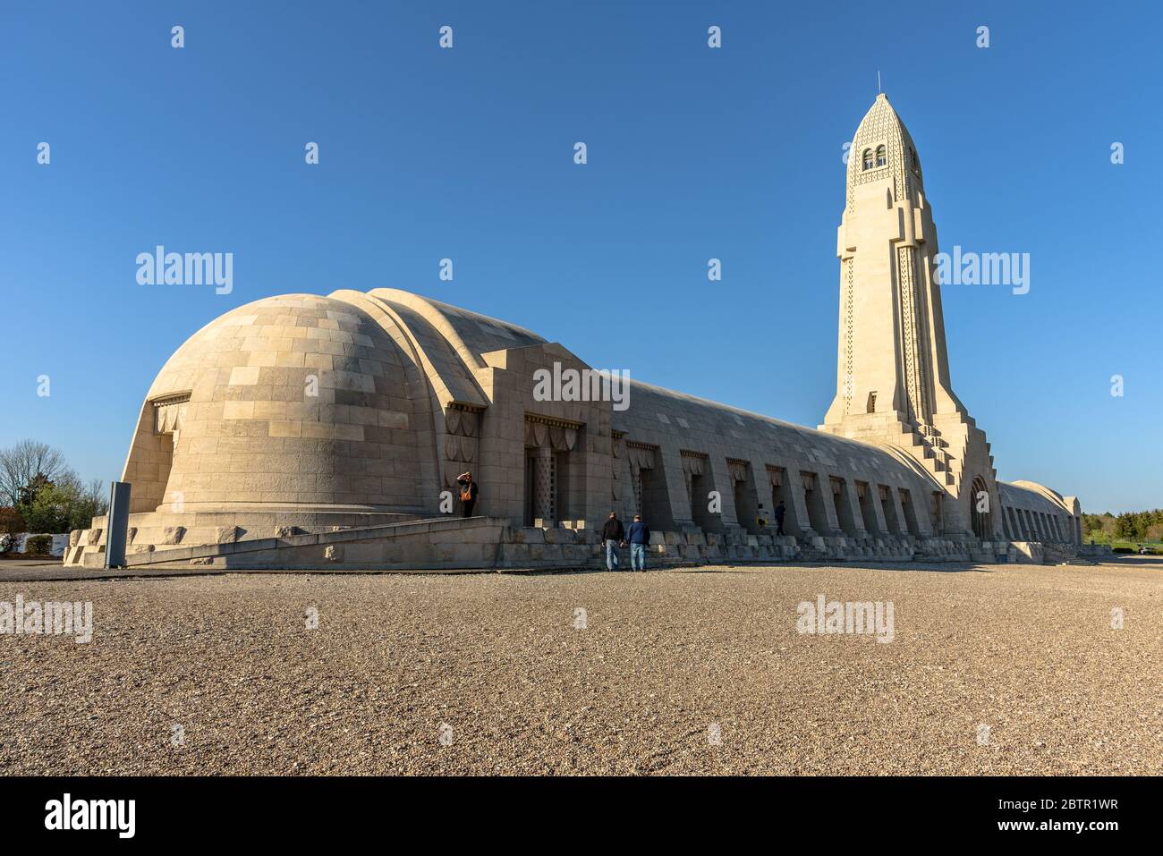 The Douaumont Ossuary commemorating the dead from the Battle of  Verdun Stock Photo