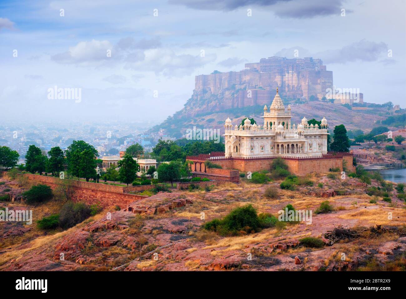 Jaswanth Thada mausoleum, Jodhpur, Rajasthan, India Stock Photo