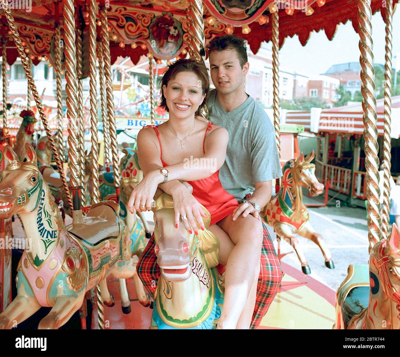 Australian actor Melissa Bell and boyfriend Jason Redlich enjoying the ...
