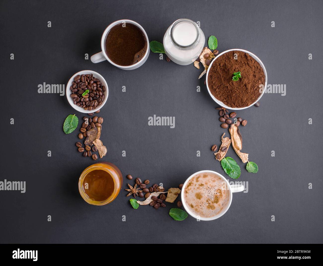 Mushroom Chaga Coffee Superfood Trenddry and fresh mushrooms and