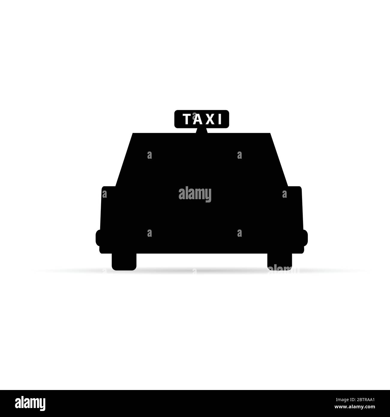 taxi black vector illustration Stock Vector