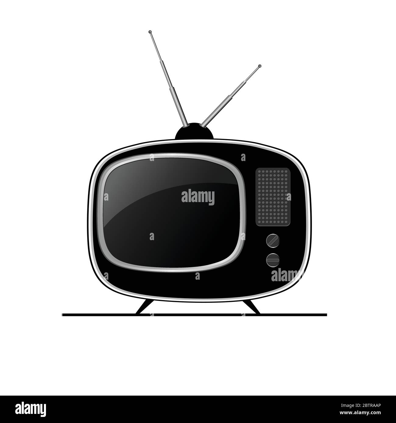 tv ancient black vector illustration Stock Vector Image & Art - Alamy