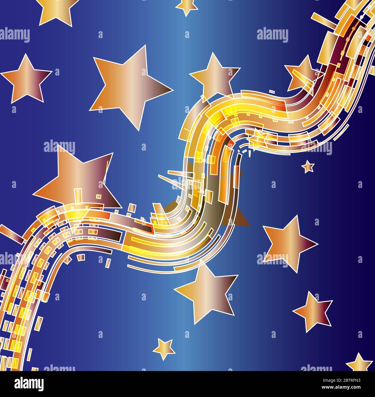 abstract blue background with stars Stock Photo - Alamy