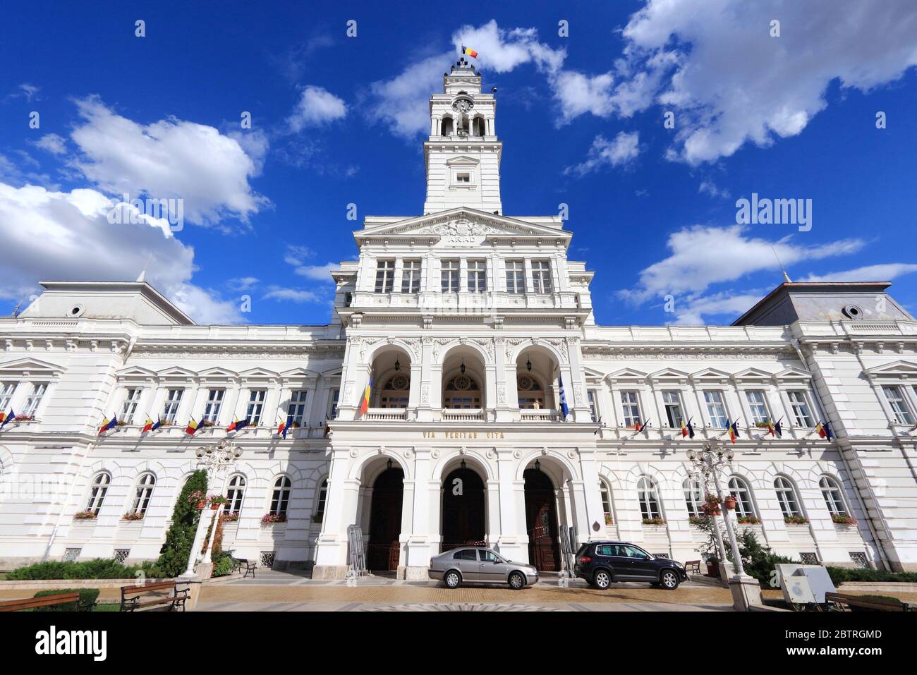 City Hall of Arad, Romania. Renaissance revival architecture Stock ...