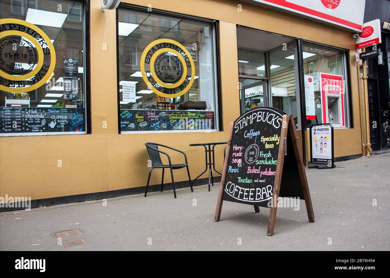 The unusually names 'Stanpbuck' combined Post Office and cafe on Argyle