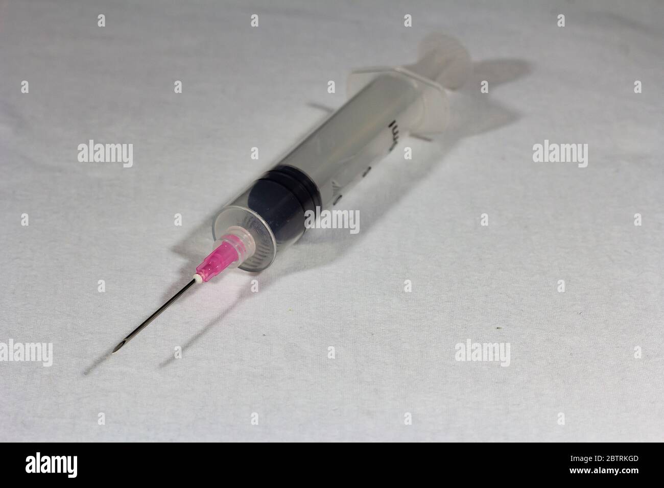Hypodermic Vaccination Syringe Stock Photo