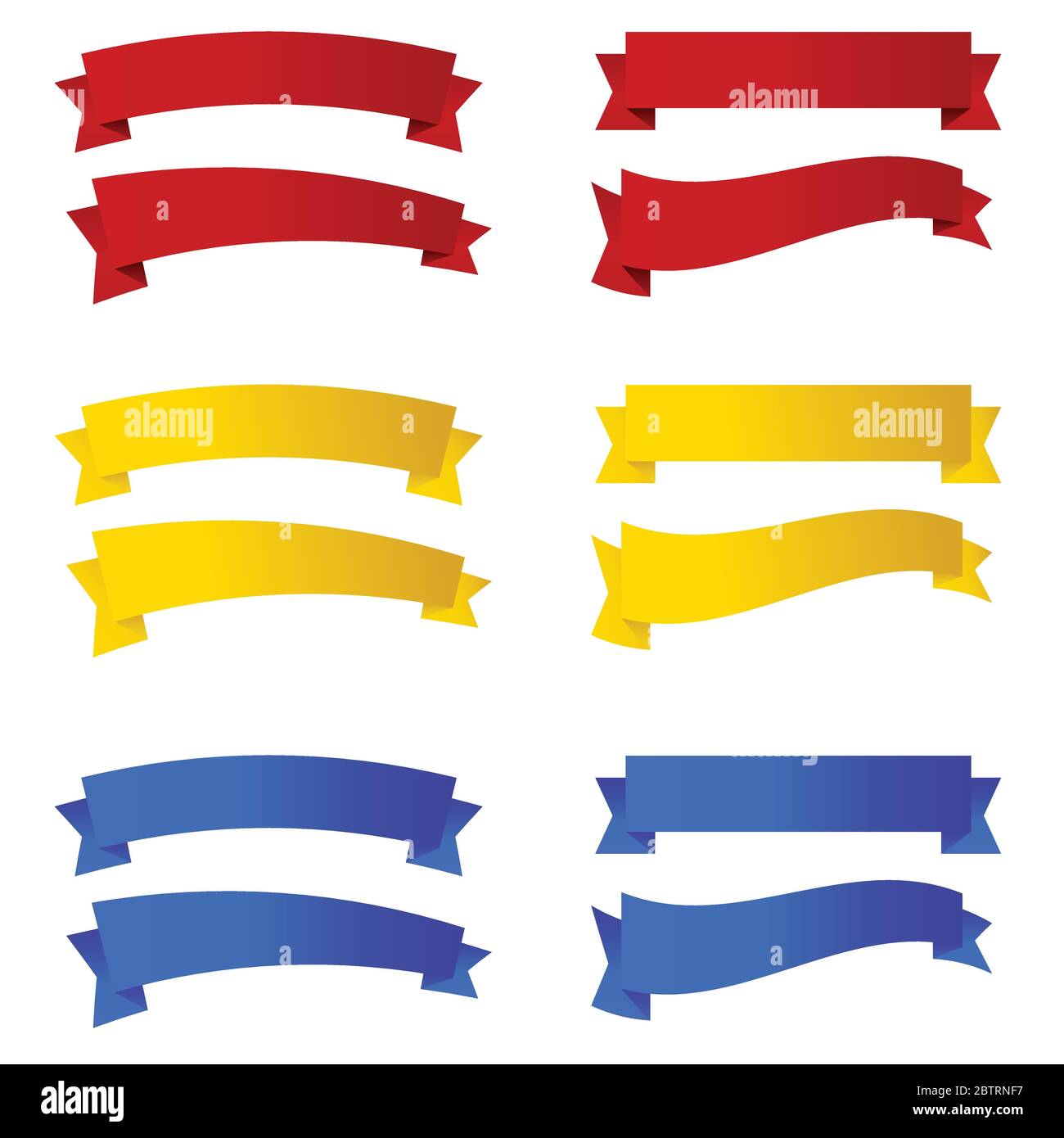 ribbon set vector in colorful Stock Vector Image & Art - Alamy