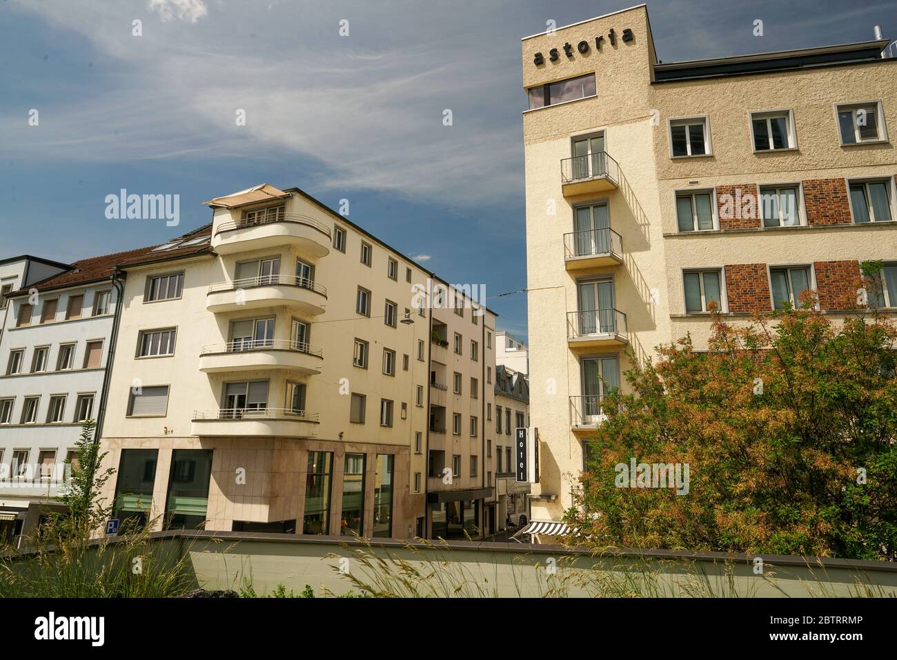City houses in Olten, Switzerland Stock Photo Alamy
