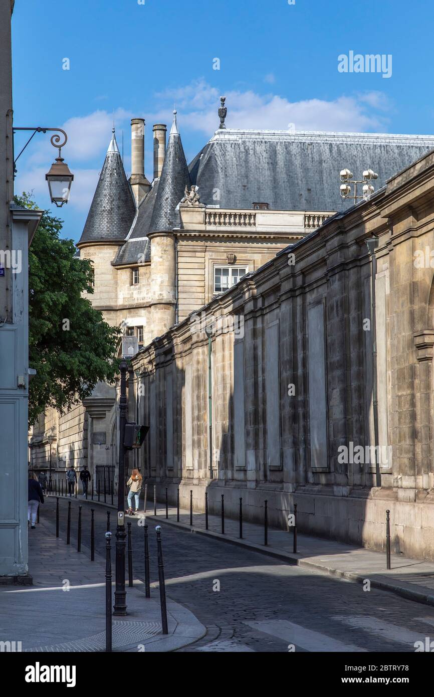 Paris, France - May 14, 2020: The National Archives monument in Paris Stock Photo