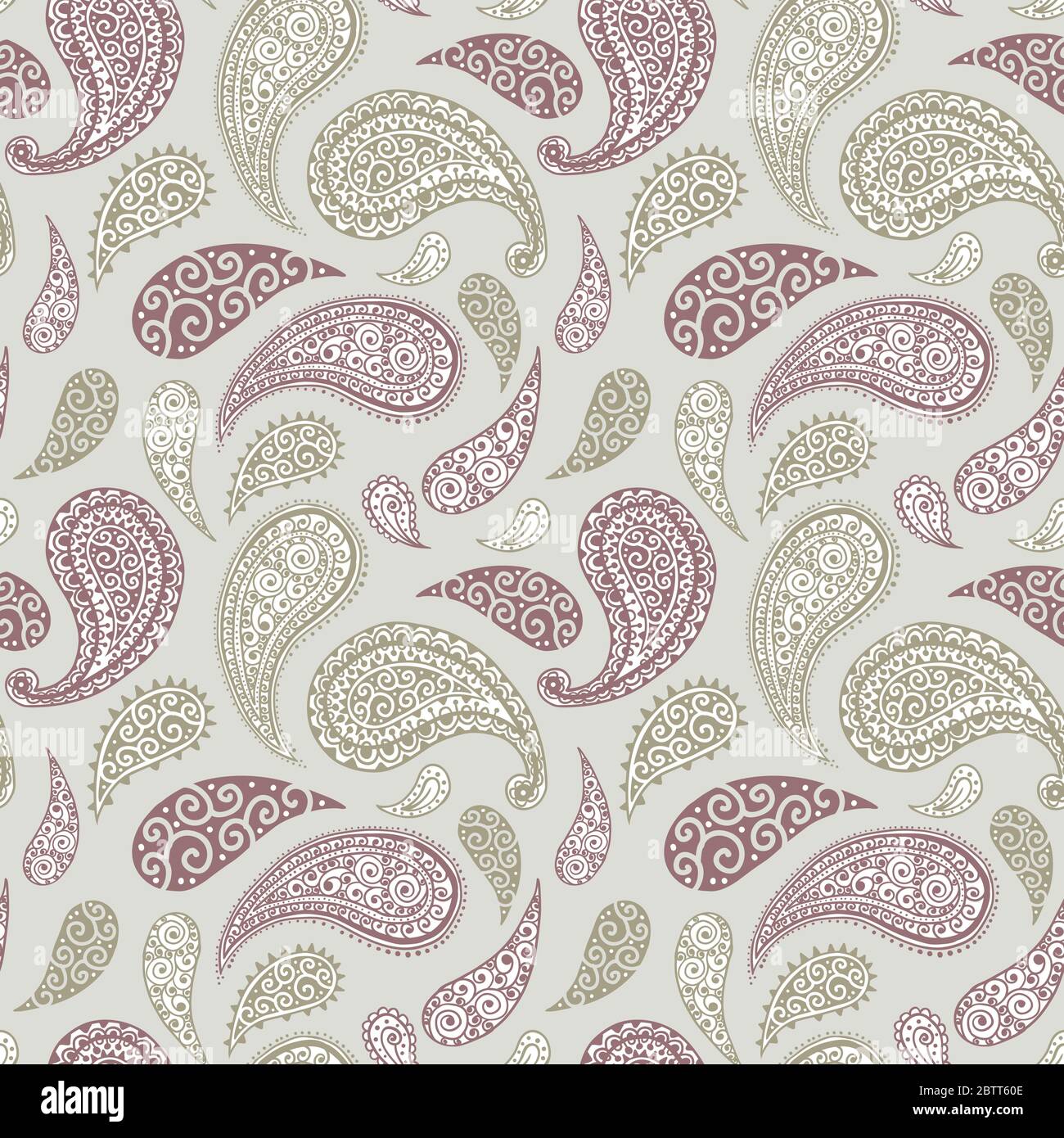 simple colorful paisley pattern