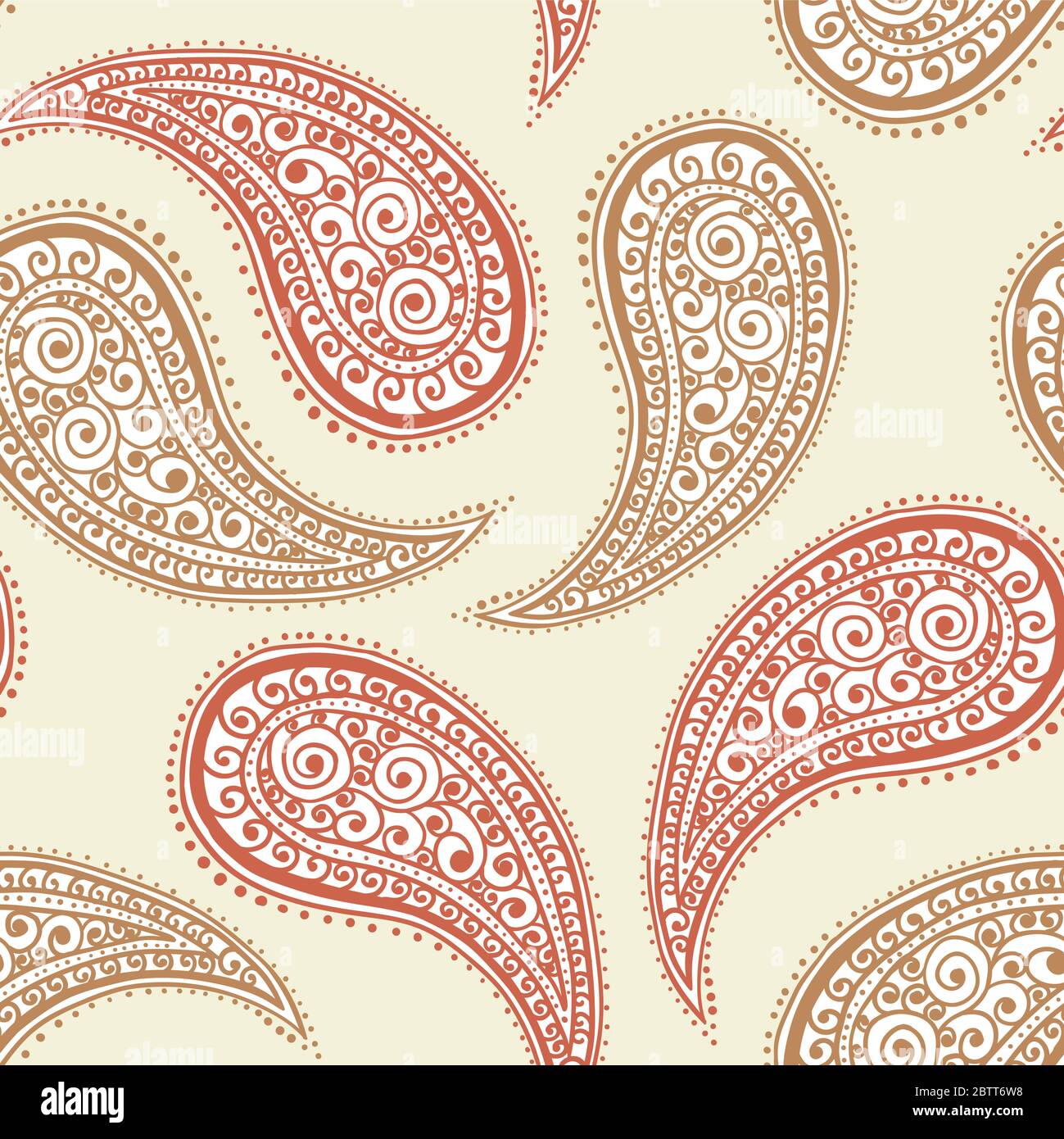 Golden indian paisley pattern. Indian fabric design :: Behance
