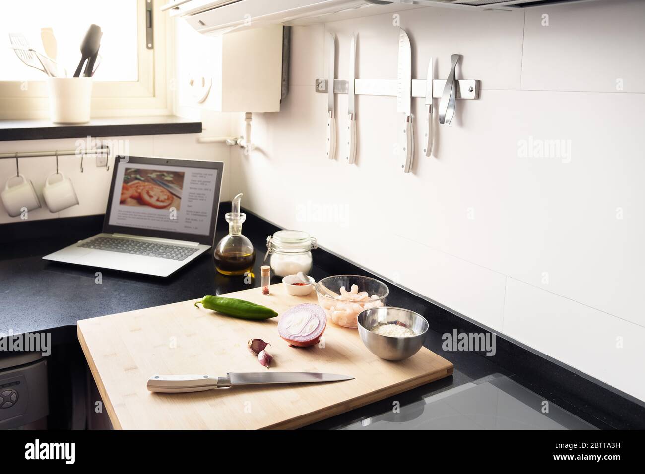 Home kitchen food worktop no people hi-res stock photography and images ...