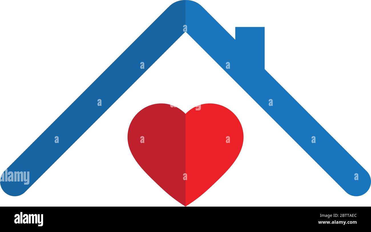 House with heart icon. Home love icon. Family happiness icon Stock ...