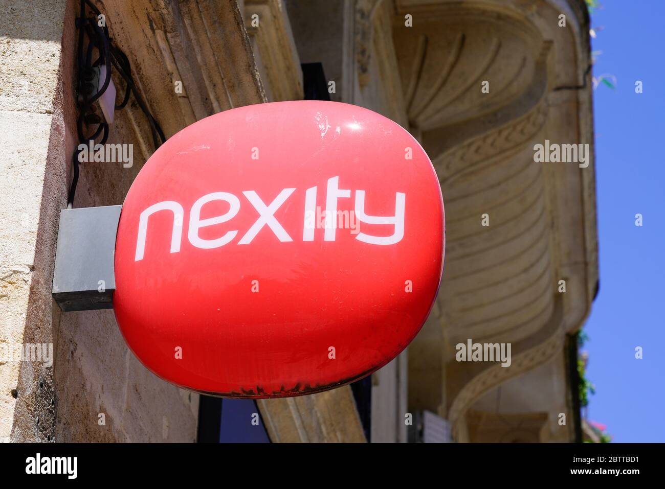 Bordeaux , Aquitaine / France 05 05 2020 nexity shop sign and logo