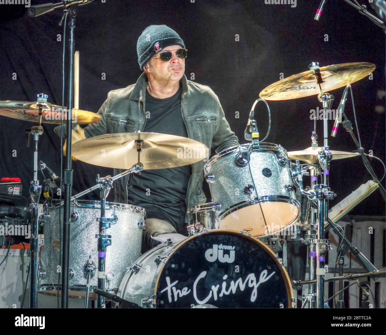 Drummer Shawn Pelton performs with The Cringe at Ryman Auditorium in